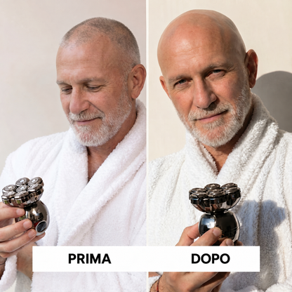 Prima e dopo la rasatura con SAFEPRO 4.0